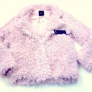 NEW Forever 21 Pink Sherpa Jacket 1 Snap Size Medium Barbiecore